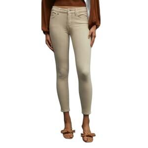 Anthropologie Pilcro and Letterpress White Corduroy High Rise Skinny Siz…